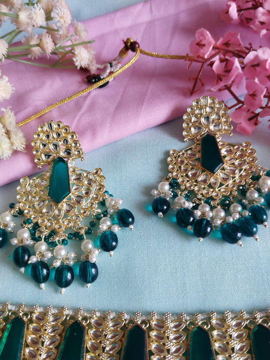 Ayushi Premium Necklace - Green