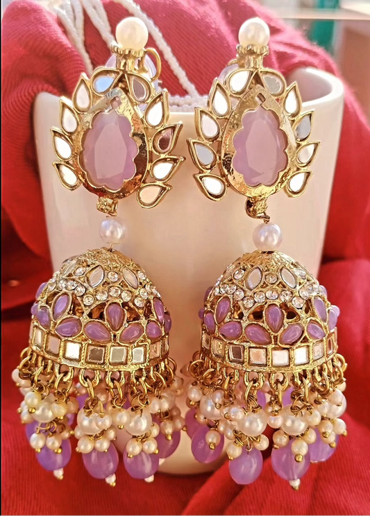 Apsara Kaanchain Jhumka - Lavenders