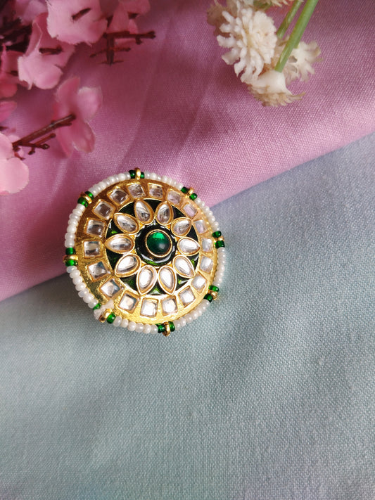 Koyal Rajwadi Style Adjustable Ring