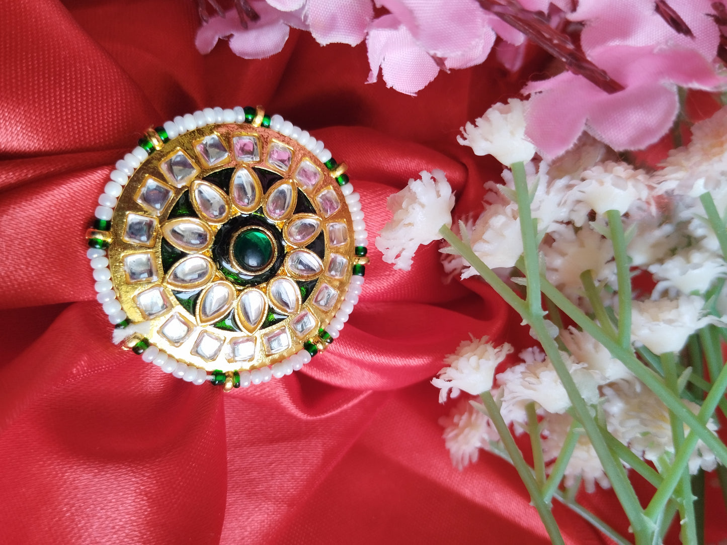Koyal Rajwadi Style Adjustable Ring