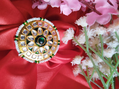 Koyal Rajwadi Style Adjustable Ring