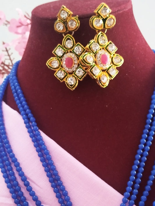Riya Premium Necklace - Blue