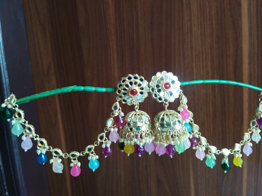 Mahira Kaanchain Earrings - Multi