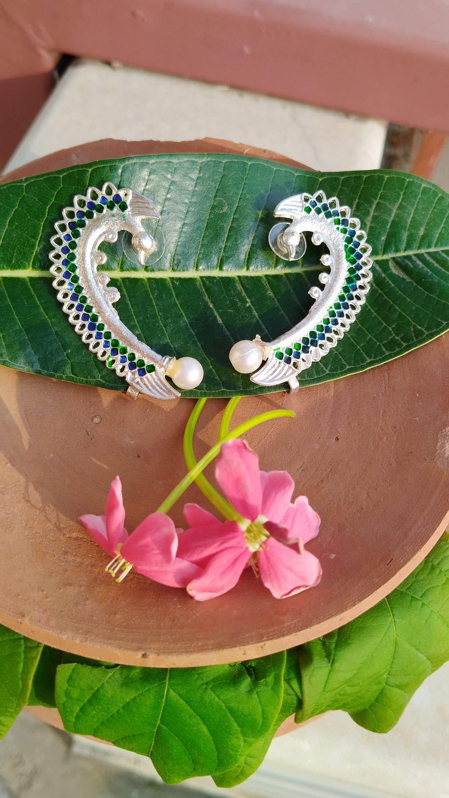 Oxidised Earcuff Earrings