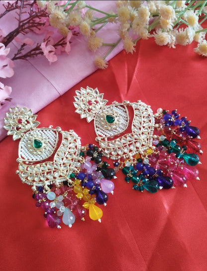 Samaira Chandbali Earrings - Multi