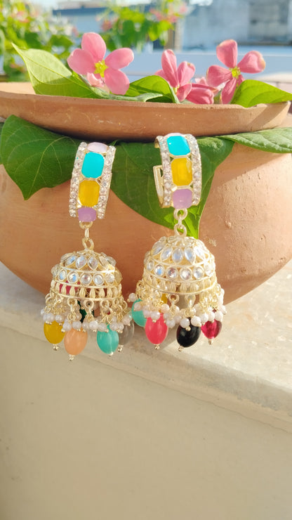Anjali Jhumka - Multicolour