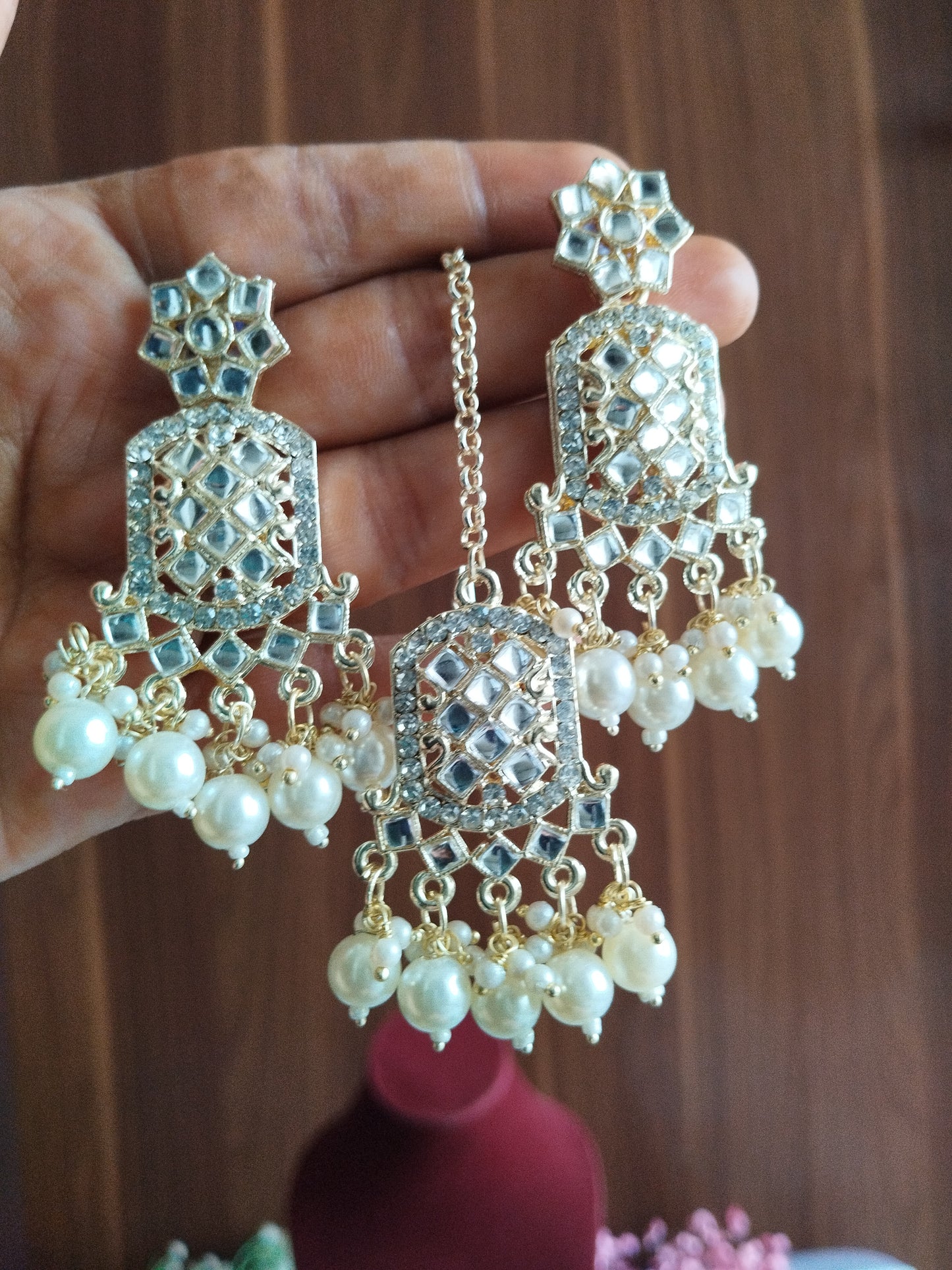 Tanvi Premium Pearls Necklace with Maagteeka