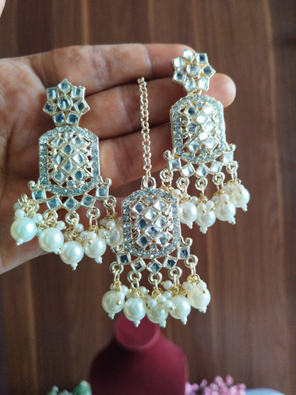 Tanvi Premium Pearls Necklace with Maagteeka