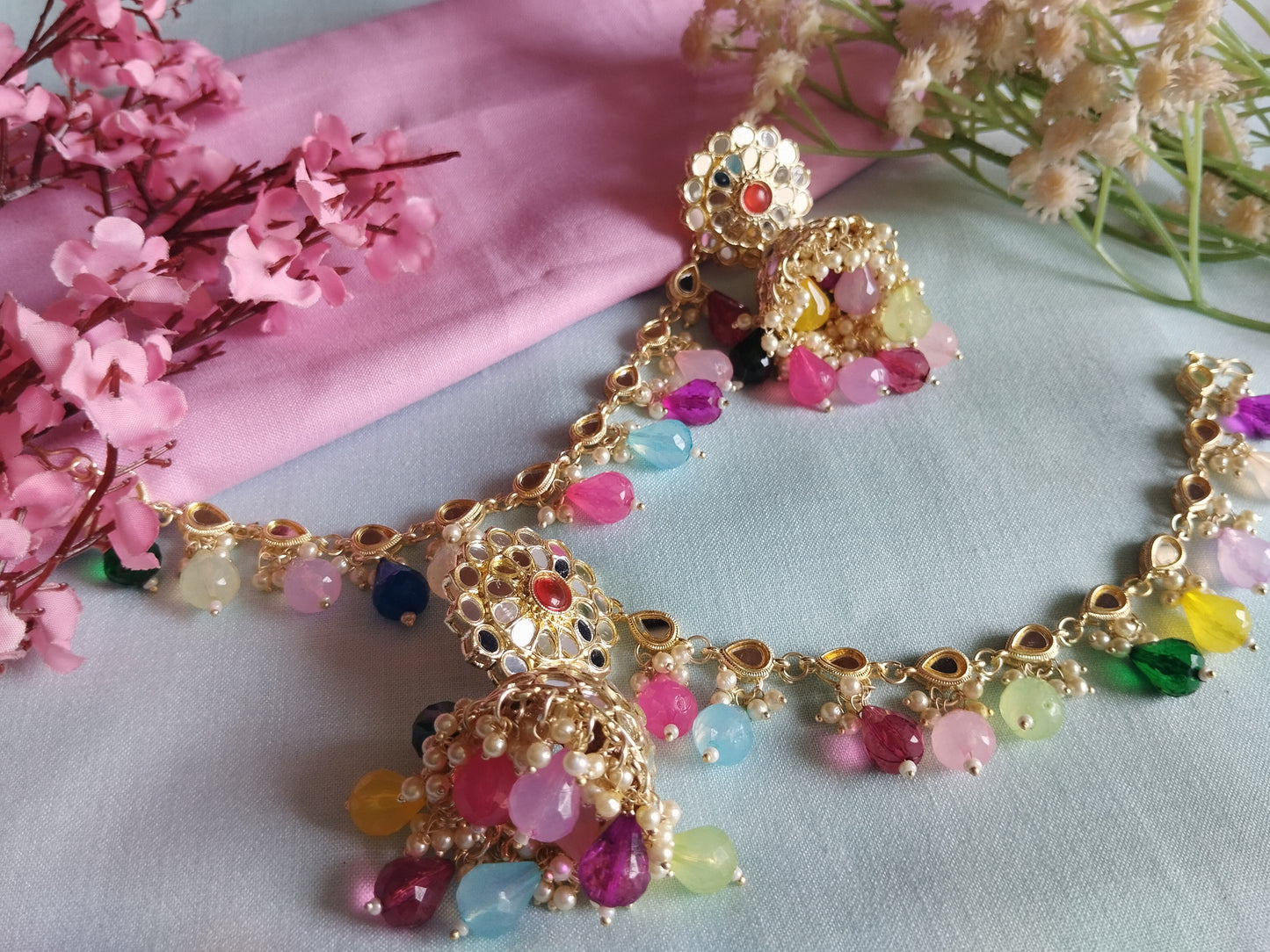 Mahira Kaanchain Earrings - Multi