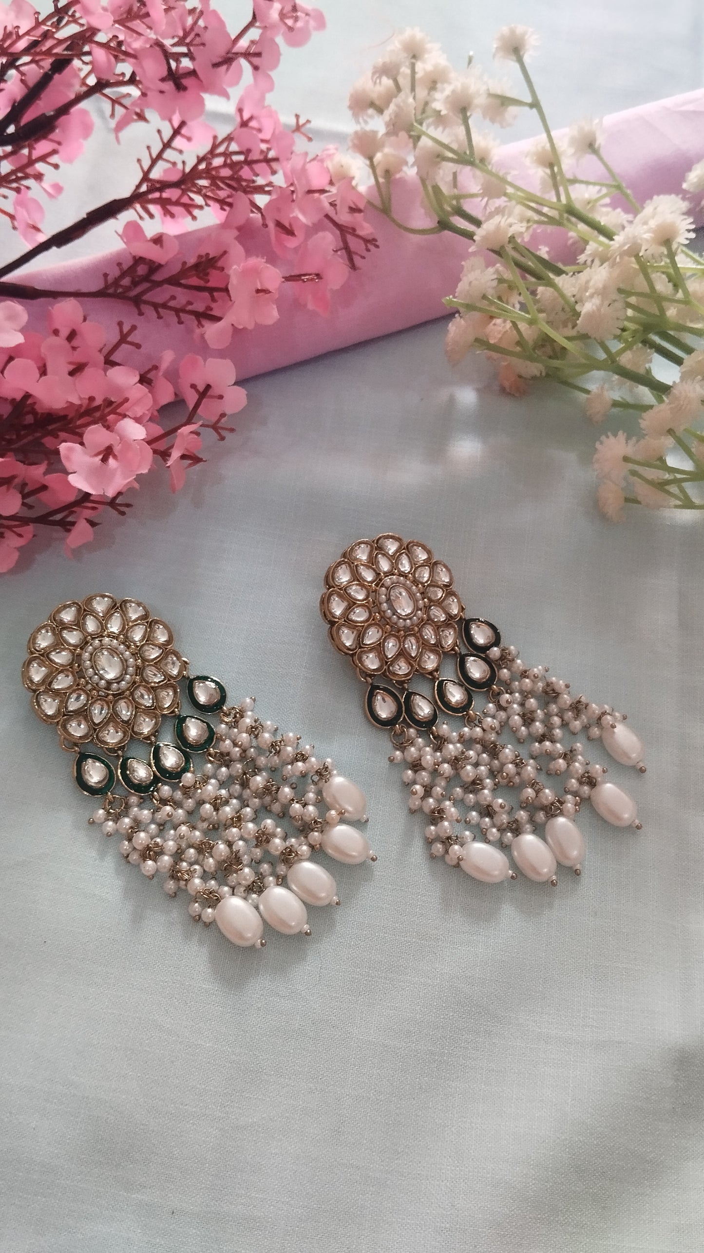 Kavya Premium Pearl Dangler Earrings