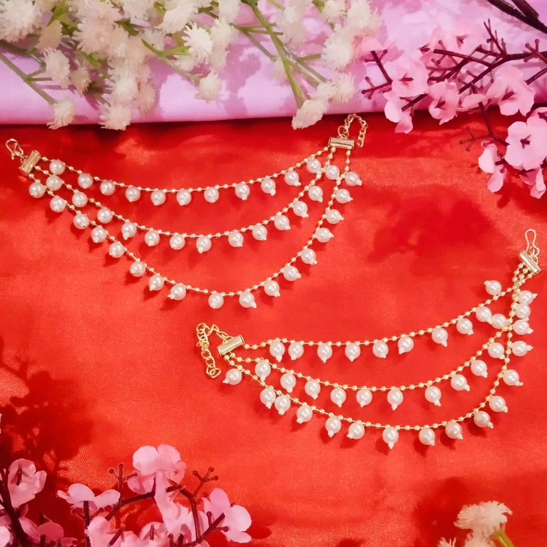 Miraya 3 Layered Detachable Kaanchain - White