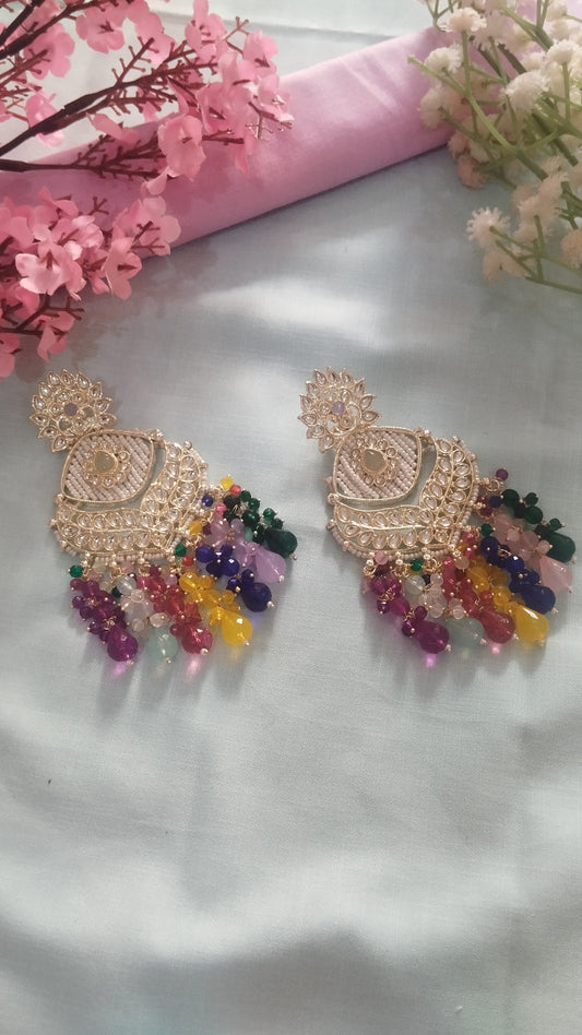 Samaira Chandbali Earrings - Multi