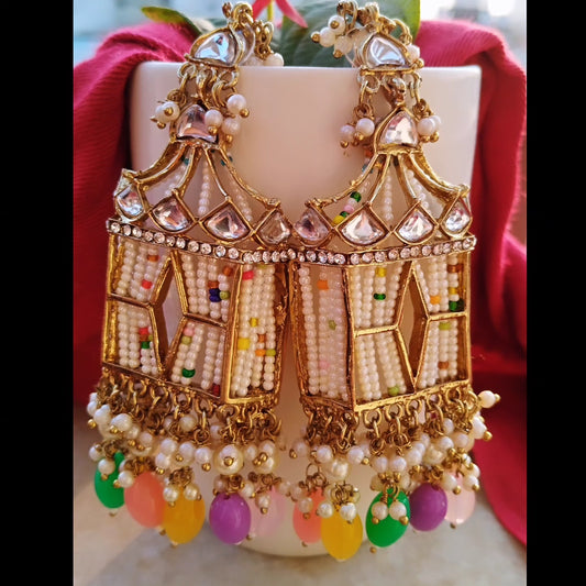 Palki Premium Jhumka - Multi