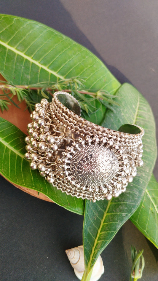Oxidised Ghunghroo Adjustable Free Size Kada