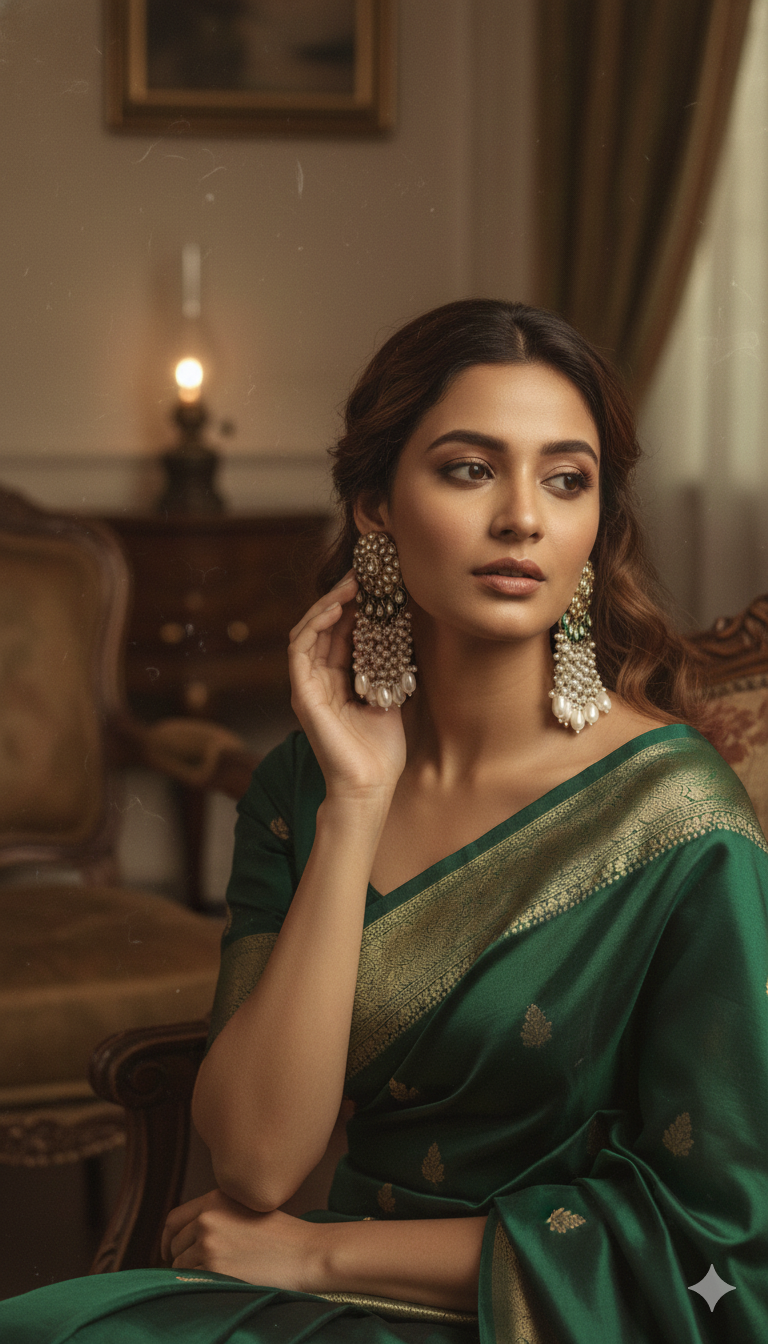 Kavya Premium Pearl Dangler Earrings