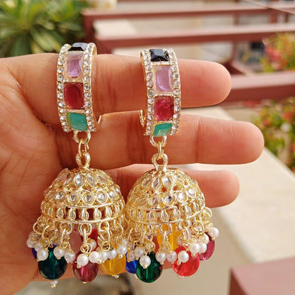 Anjali Jhumka - Multicolour