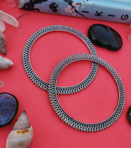 Oxidised Mirza Bangles (Pair)